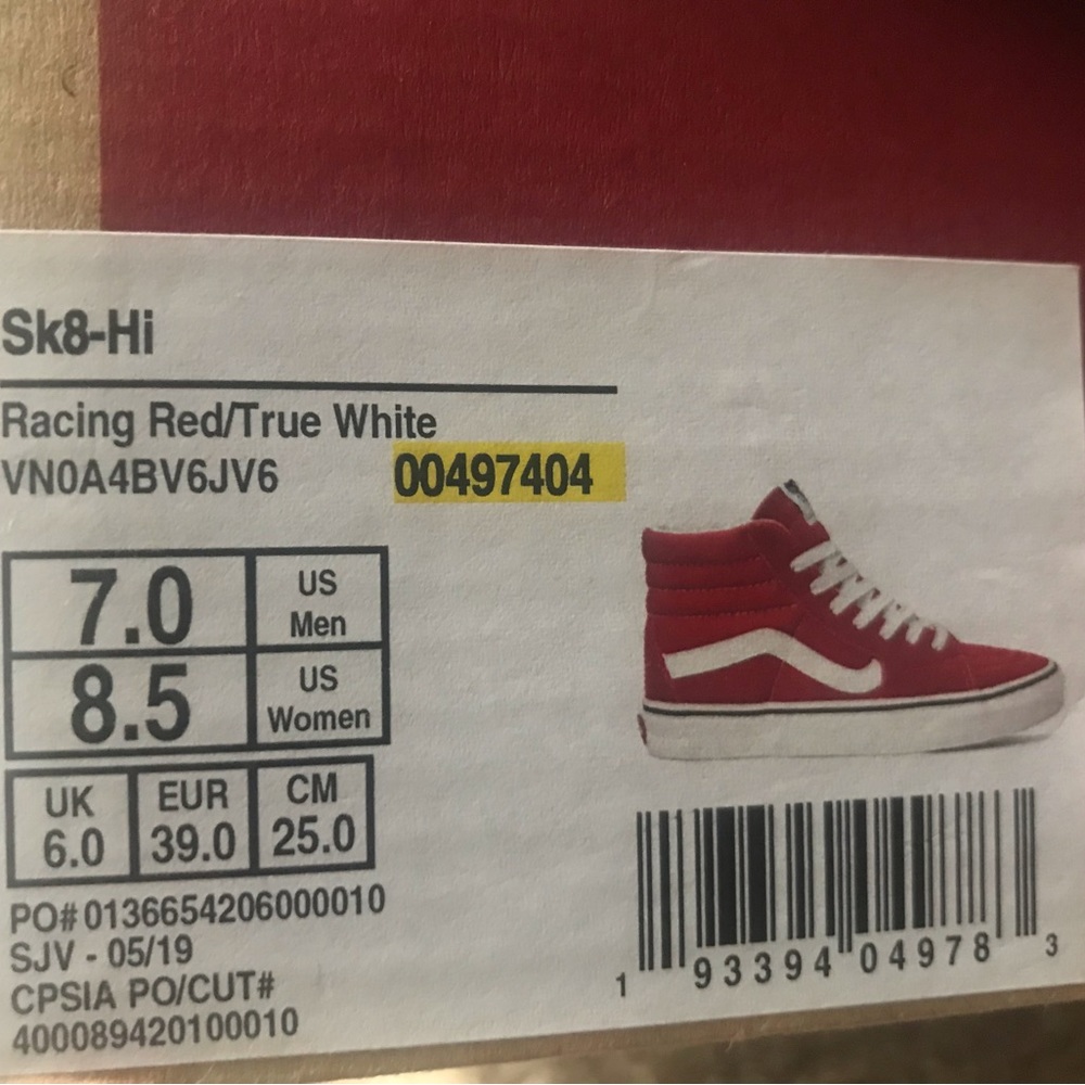 Women 8.5 Skateboarding Vans - Picture 4 of 4